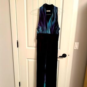 Beautiful sleeveless multi-coloured maxi by Precis. Size Extra Large